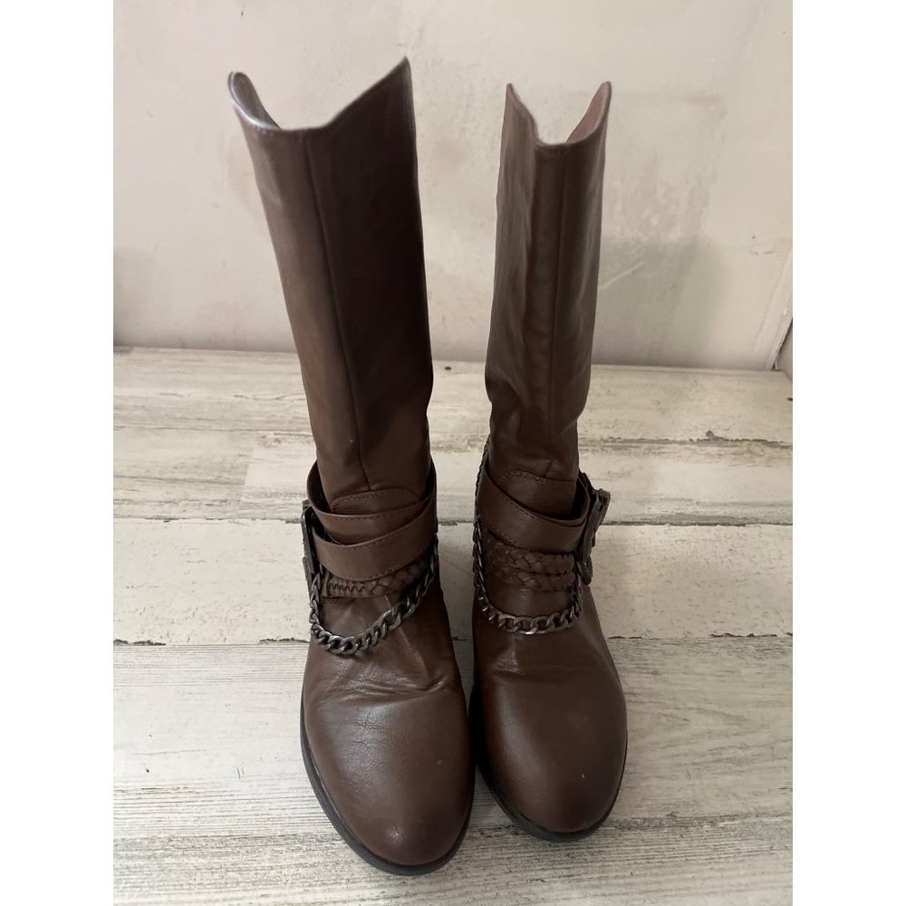Pierre Dumas Kids brown girls boots size 3